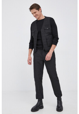 Sisley Панталон мъжки в черно с кройка тип jogger - Pepit.bg