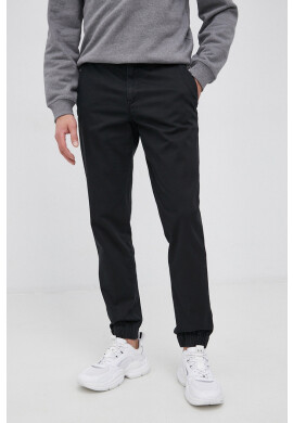 Sisley Панталон мъжки в черно с кройка тип jogger - Pepit.bg