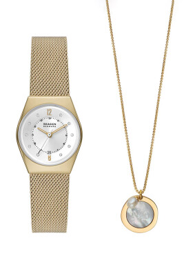 Skagen Часовник дамски в златисто - Pepit.bg