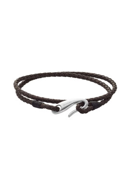Skagen Кожена гривна мъжка - Pepit.bg