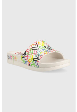 Skechers Чехли в бяло - Pepit.bg