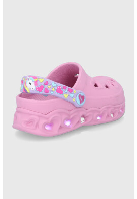 Skechers Детски чехли в розово - Pepit.bg