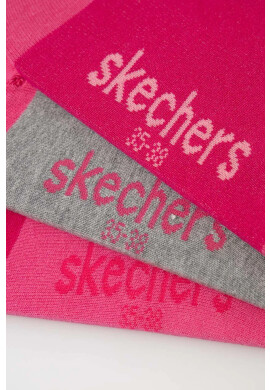 Skechers Детски чорапи (3 броя) в лилаво - Pepit.bg