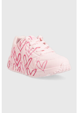 Skechers Детски маратонки в розово - Pepit.bg