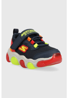Skechers Детски маратонки Mighty Glow в тъмносиньо - Pepit.bg