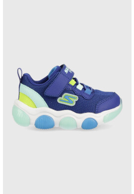 Skechers Детски маратонки Mighty Glow в синьо - Pepit.bg
