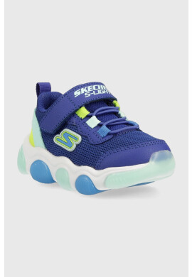 Skechers Детски маратонки Mighty Glow в синьо - Pepit.bg