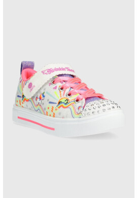 Skechers Детски ниски кецове в бяло - Pepit.bg