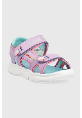 Skechers Детски сандали Flex Splash Vibrant Mood в лилаво - Pepit.bg