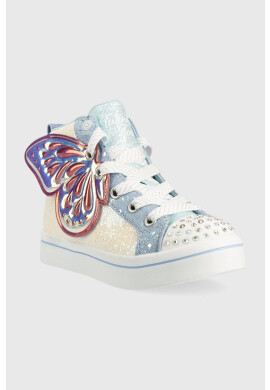 Skechers Детски високи кецове в синьо - Pepit.bg