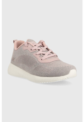 Skechers Маратонки в розово с равна подметка - Pepit.bg