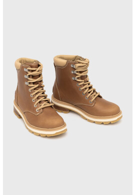 Sorel Кубинки Lennox Lace в кафяво с платформа - Pepit.bg
