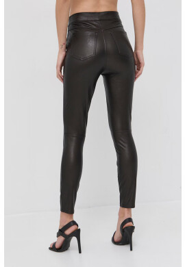 Spanx Оформящ клин Leather-Like Ankle Skinny дамски в кафяво с изчистен дизайн - Pepit.bg