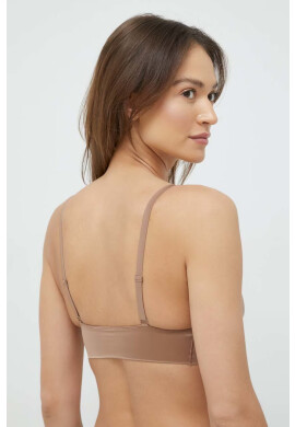 Spanx Оформящ сутиен в бежово от сатен с изчистен дизайн - Pepit.bg