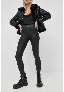Spanx Оформящ клин Faux Leather в черно с десен - Pepit.bg