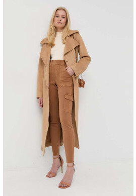 Spanx Оформящ панталон Stretch Twill Ankle Cargo в сиво с кройка по тялото с висока талия - Pepit.bg
