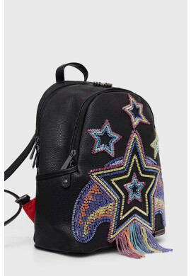 Sprayground Раница в черно малък размер с апликация - Pepit.bg