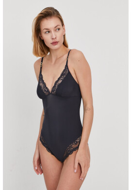 Stella McCartney Lingerie Боди в тъмносиньо с изчистен дизайн - Pepit.bg