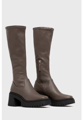 Steve Madden Ботуши Jetstream в кафяво с висок ток - Pepit.bg