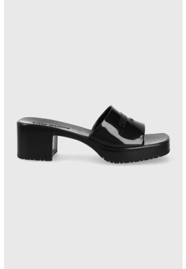 Steve Madden Чехли Halston дамски в черно с висок ток - Pepit.bg
