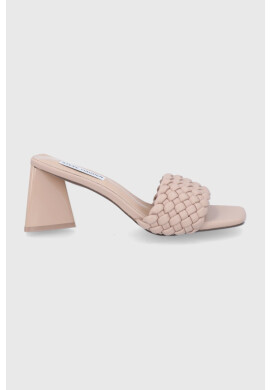 Steve Madden Чехли Monte Carlo дамски в бежово с висок ток - Pepit.bg