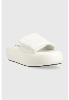 Steve Madden Чехли Swoosh в бяло с платформа SM11002446 - Pepit.bg