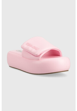 Steve Madden Чехли Swoosh в розово с платформа SM11002446 - Pepit.bg
