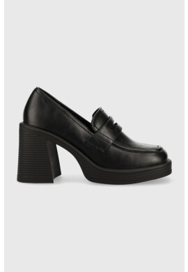 Steve Madden Обувки с дебел ток Far-out в черно с висок ток - Pepit.bg
