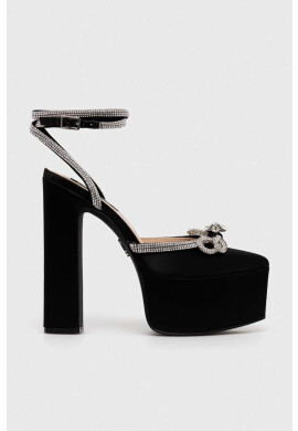 Steve Madden Обувки с дебел ток Bellisima в черно с висок ток с отворена пета SM11002314 - Pepit.bg