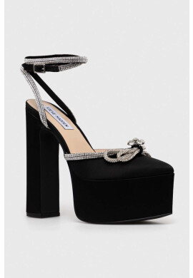Steve Madden Обувки с дебел ток Bellisima в черно с висок ток с отворена пета SM11002314 - Pepit.bg