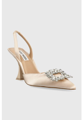 Steve Madden Обувки с дебел ток Neala в бежово с висок ток с отворена пета SM11002578 - Pepit.bg