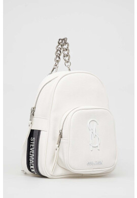 Steve Madden Раница Btempo в бяло малък размер с апликация SM13000980 - Pepit.bg