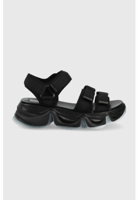 Steve Madden Сандали Chakra дамски в черно с платформа - Pepit.bg
