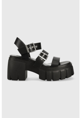 Steve Madden Сандали Locate в черно с висок ток SM11002525 - Pepit.bg