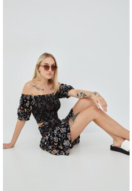 Superdry Блуза в черно с десен - Pepit.bg