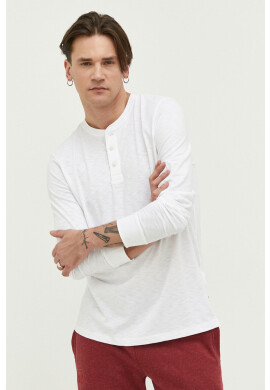 Superdry Блуза с дълги ръкави в бяло с изчистен дизайн - Pepit.bg