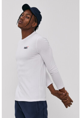 Superdry Блуза с дълги ръкави мъжка в сиво с апликация - Pepit.bg