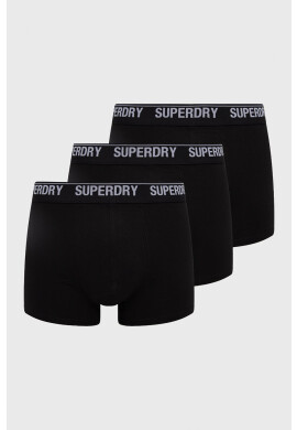 Superdry Боксерки (3 чифта) мъжки в черно - Pepit.bg