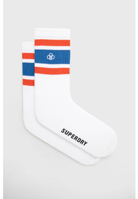Superdry Чорапи мъжки в бяло - Pepit.bg