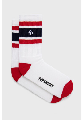 Superdry Чорапи мъжко в бяло - Pepit.bg
