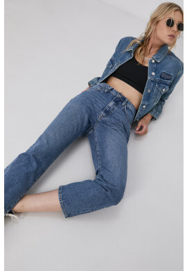 Superdry Дънки дамски с висока талия - Pepit.bg