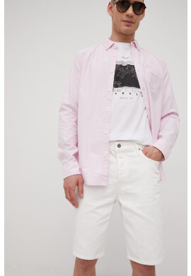 Superdry Дънкови къси панталони в бяло - Pepit.bg
