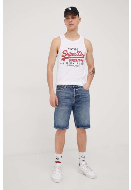 Superdry Дънкови къси панталони мъжко в тъмносиньо - Pepit.bg