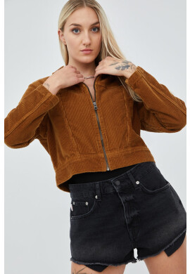Superdry Дънкови къси панталони в черно с изчистен дизайн с висока талия - Pepit.bg