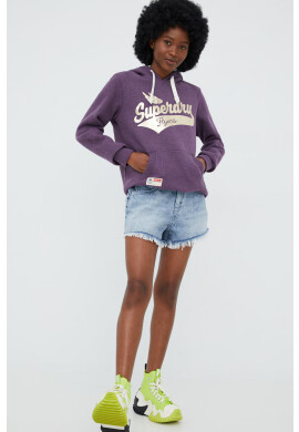 Superdry Дънкови къси панталони с висока талия - Pepit.bg