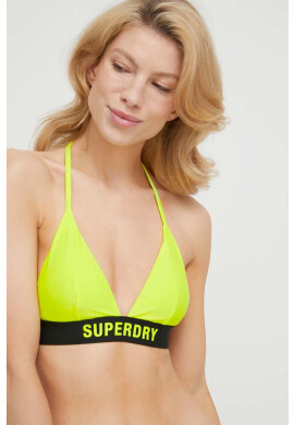 Superdry Горнище на бански в зелено с леко подплатена чашка - Pepit.bg