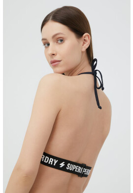 Superdry Горнище на бански в тъмносиньо с леко подплатена чашка - Pepit.bg