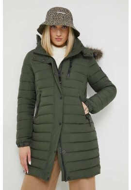 Superdry Яке в зелено със зимна изолация - Pepit.bg
