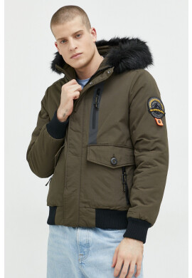 Superdry Яке в зелено със зимна изолация - Pepit.bg