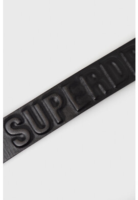 Superdry Кожен колан мъжки в черно - Pepit.bg